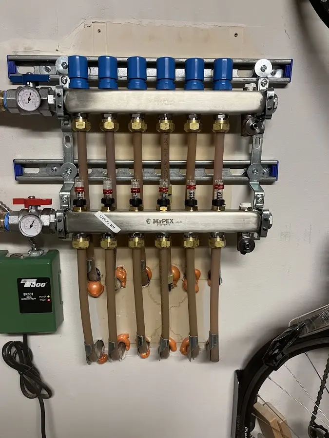 Plumber performing Leak Detection at a residential property in Warrenville